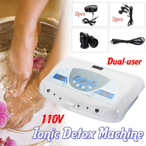Dual User Detox Ionic Foot Bath Ion Spa Machine Cell Cleanse MP3 Arrays