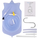 Easy to clean Enema Bag Reusable Silicon Cleansing Kit / Coffee Enema's, Constipation Detox Cleaning Set
