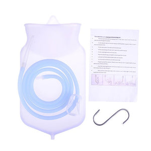 2000ml Enema Bag Sets for Colon Cleansing with Silicone Hose Flusher Constipation Health Anal Vagina Cleaner Washing Enema Kit